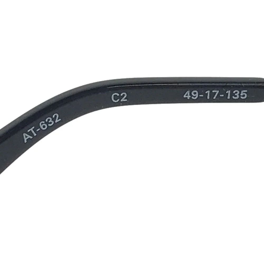 Adin Thomas Eyeglasses Frames AT-632 C2 Black Gold Hexagonal Wire Rim 49-17-135